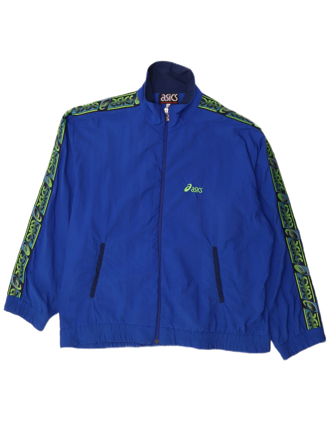Jachetă de top pentru trening grafic Asics pentru bărbați IT 50 Medium Blue Colorblock