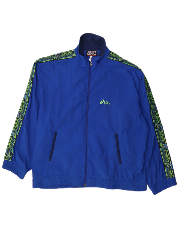 Jachetă de top pentru trening grafic Asics pentru bărbați IT 50 Medium Blue Colorblock