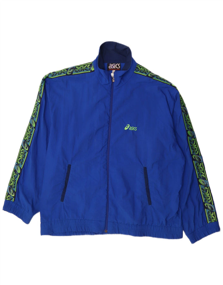 Jachetă de top pentru trening grafic Asics pentru bărbați IT 50 Medium Blue Colorblock