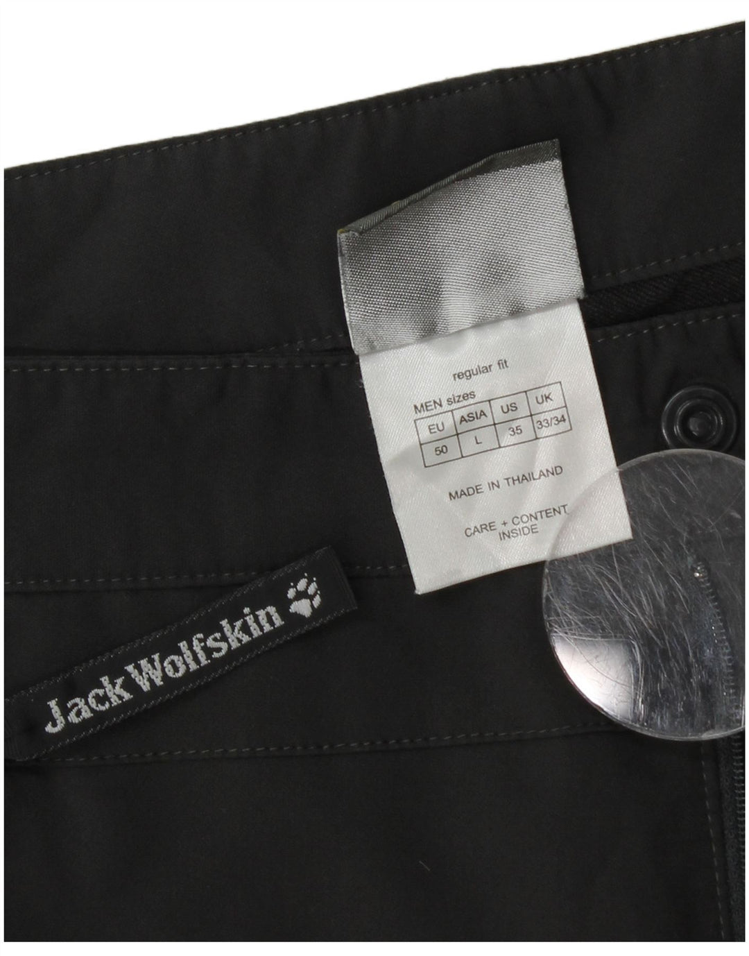 JACK WOLFSKIN Bermudă pentru bărbați cargo W33 Poliester mediu negru