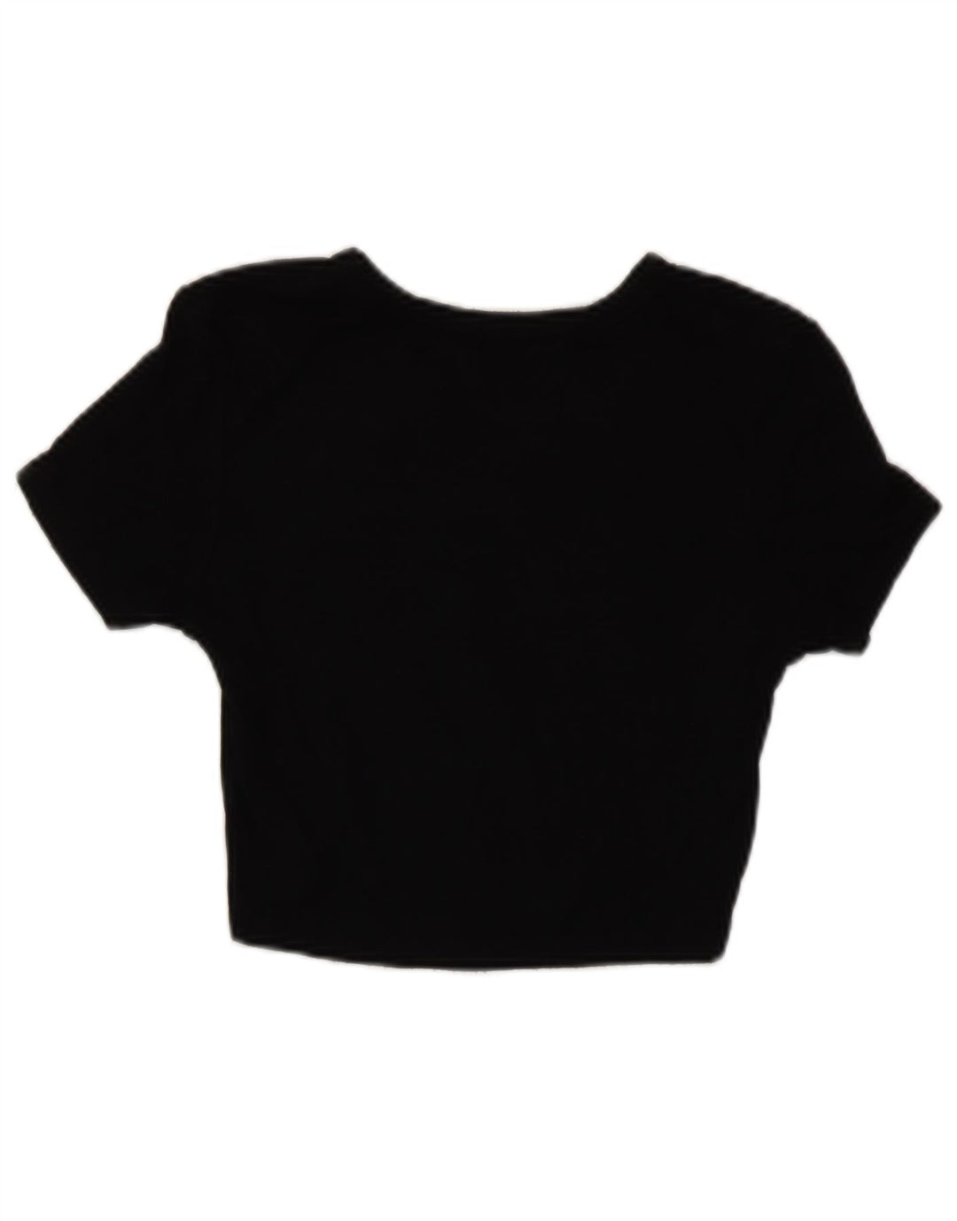 Tricou Crop pentru femei Zara UK 12 Medium Negru