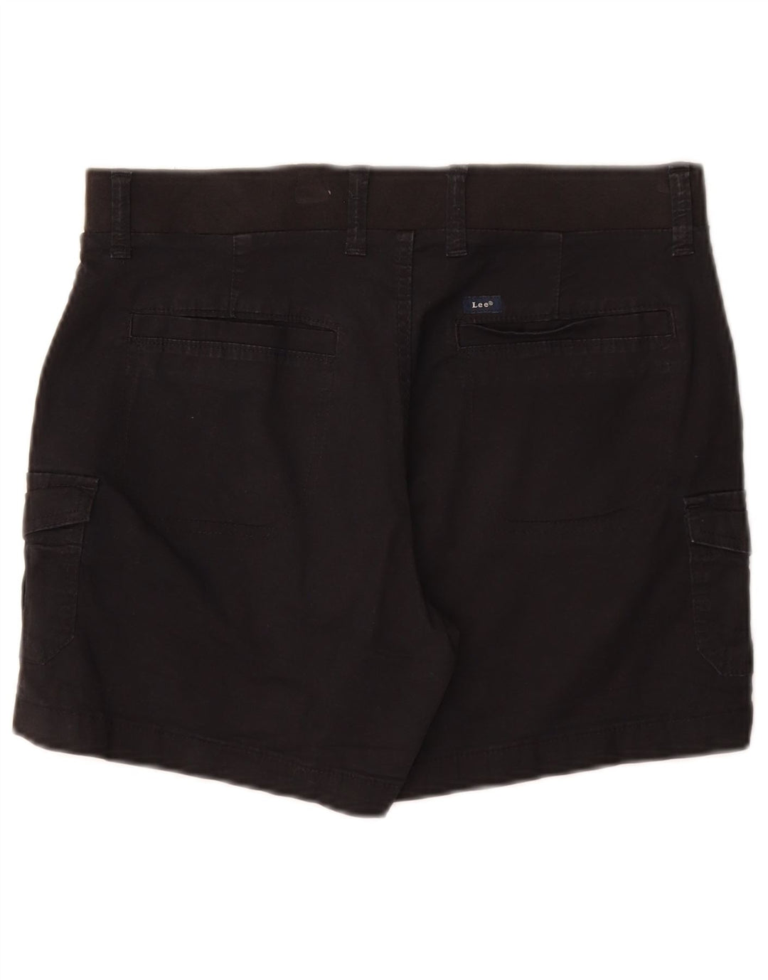 Pantaloni scurti cargo Lee pentru femei cu talie medie, cu talie relaxată, US 8, mediu W30, bumbac negru