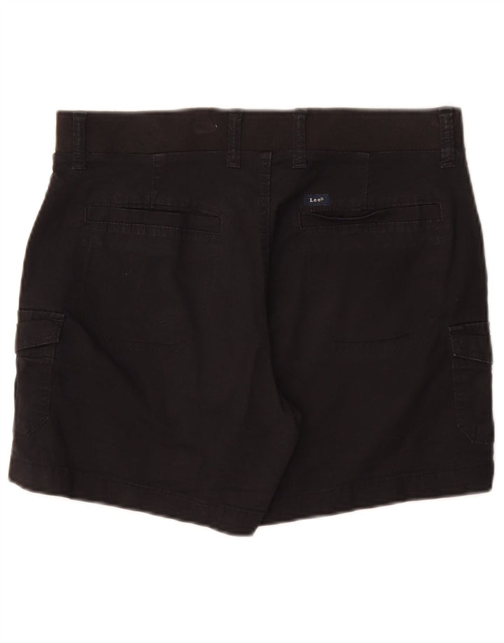 Pantaloni scurti cargo Lee pentru femei cu talie medie, cu talie relaxată, US 8, mediu W30, bumbac negru