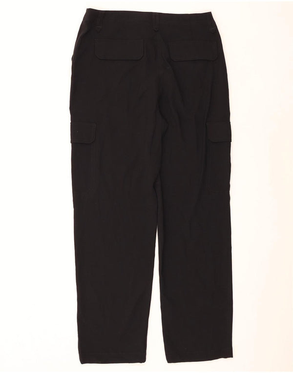 Pantaloni cargo drepti pentru femei Marks & Spencer UK 14 Large W34 L32 Black