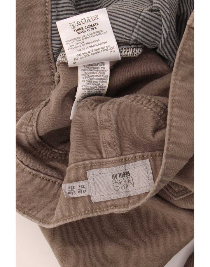 Pantaloni casual subțiri pentru bărbați Marks & Spencer L32 L33 bumbac gri