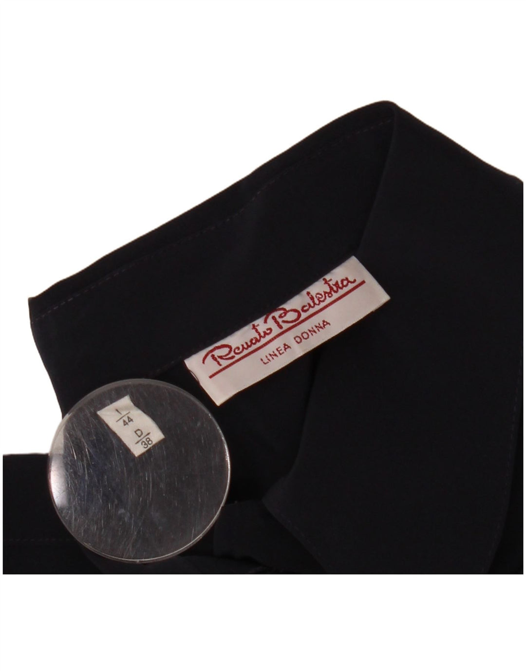 Bluză cămașă cu mânecă scurtă pentru femei RENATO BALESTRA IT 44 Medium Bleumarin