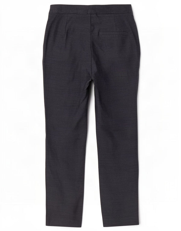 Pantaloni casual slim pentru femei Zara UK 10 Mici W27 L26 Bleumarin