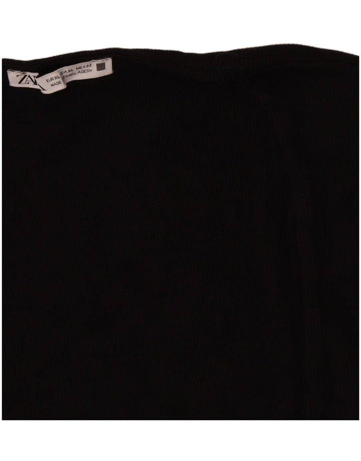 Vest Vest Top Femei Zara UK 18 XL Negru
