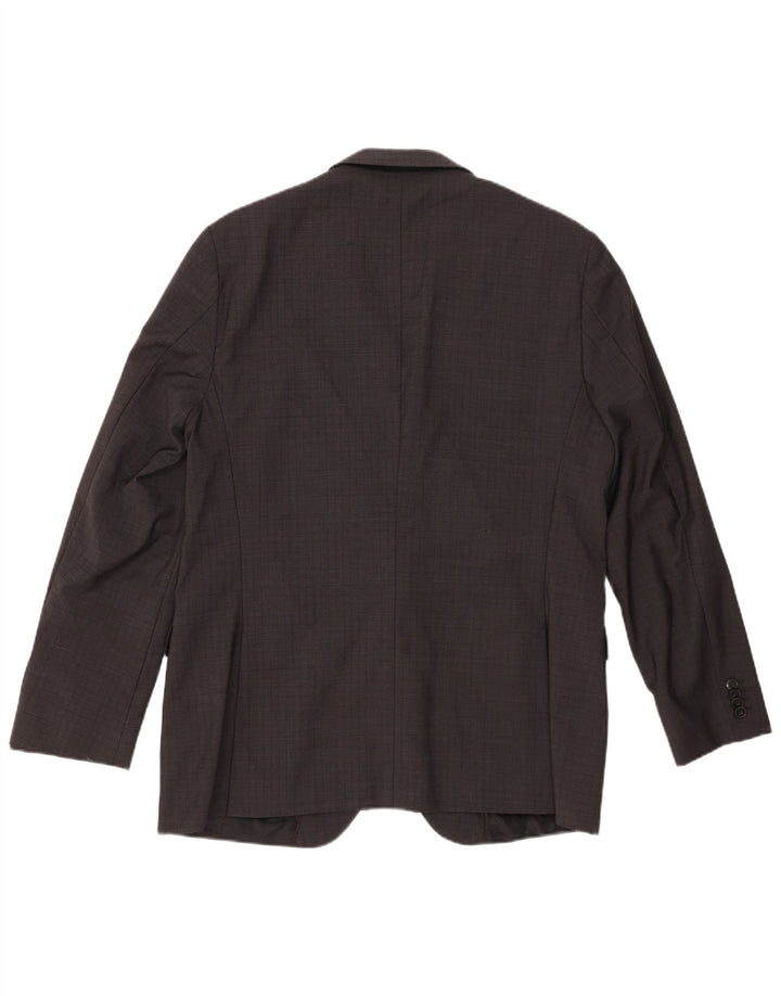 Blazer pentru bărbați Hugo Boss cu 2 nasturi EU 52 XL Lână virgină gri