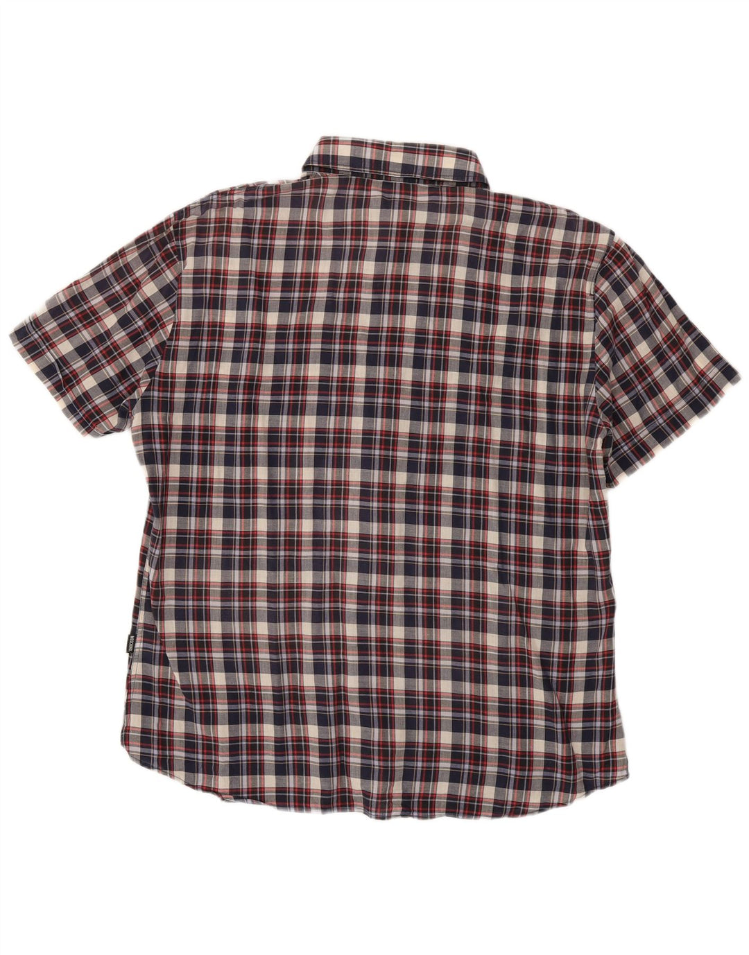 Cămașă cu mânecă scurtă pentru bărbați Moschino, 3XL, bleumarin, carouri