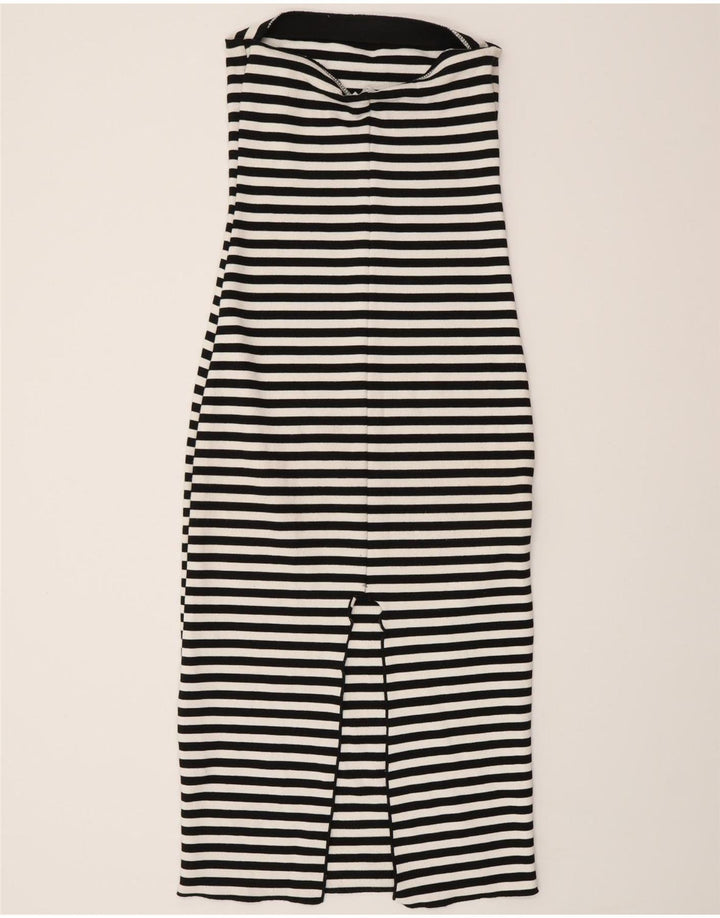 Rochie fără bretele pentru femei Zara UK 8 Mic cu dungi negre