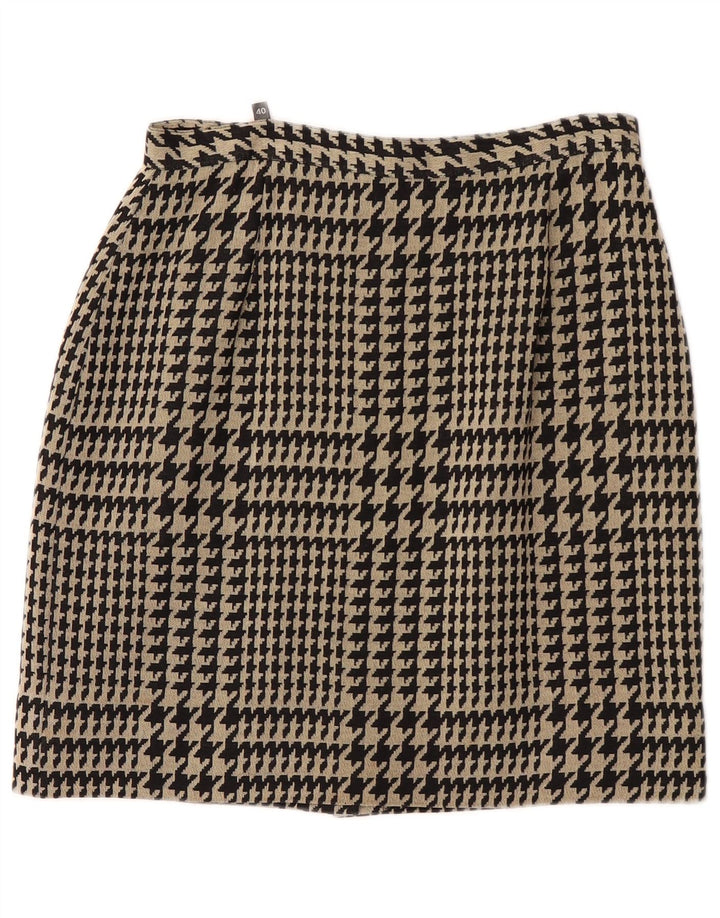 Fusta dreaptă Superior pentru femei IT 40 Small W26 Viscoză cu picior de găin negru