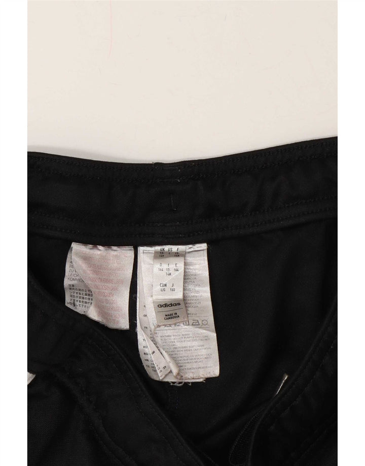 Pantaloni de trening obișnuiți pentru băieți Adidas 13-14 ani poliester negru
