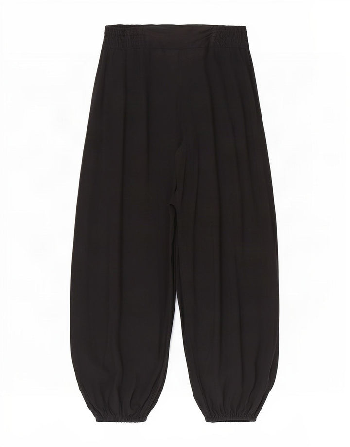 Pantaloni harem pentru femei Marks & Spencer Medium W28 L26 Black Viscose