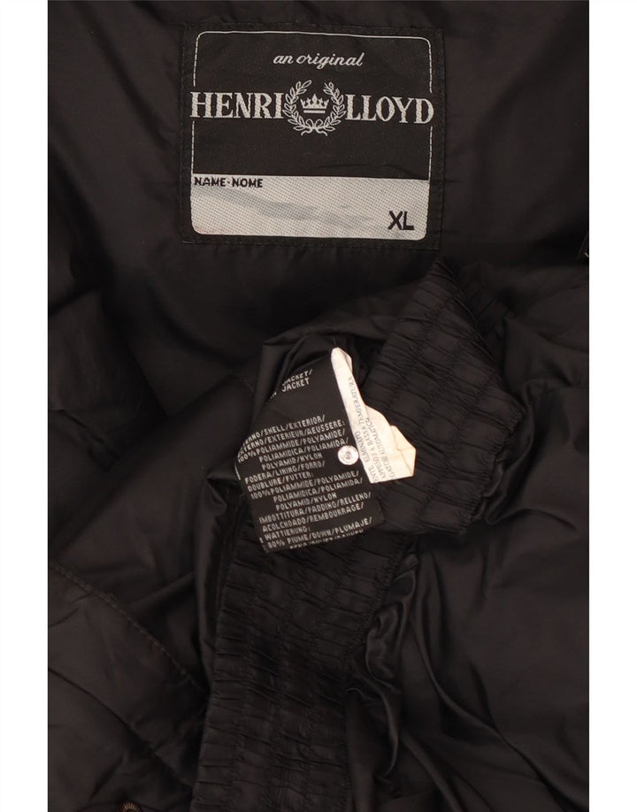 Jachetă căptușită cu glugă pentru bărbați Henri Lloyd UK 42 XL Poliamidă neagră