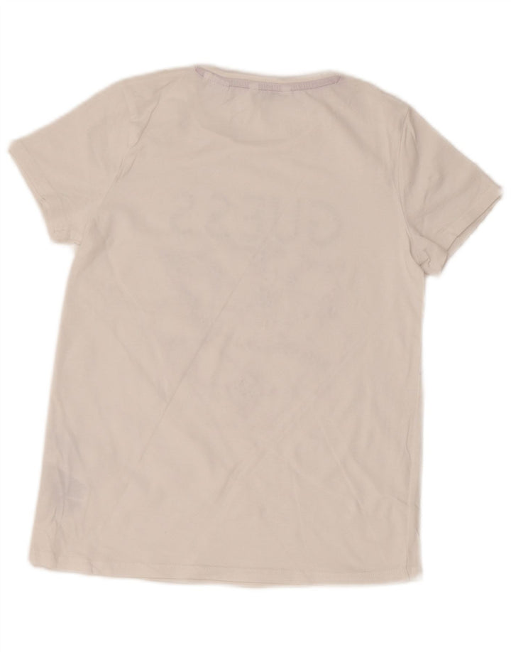 Tricou grafic GUESS pentru fete Top 13-14 ani bumbac alb