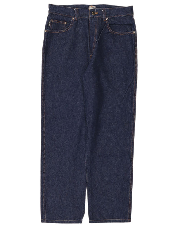Blugi drepti pentru femei Moschino L33 L29, albastru bleumarin, bumbac