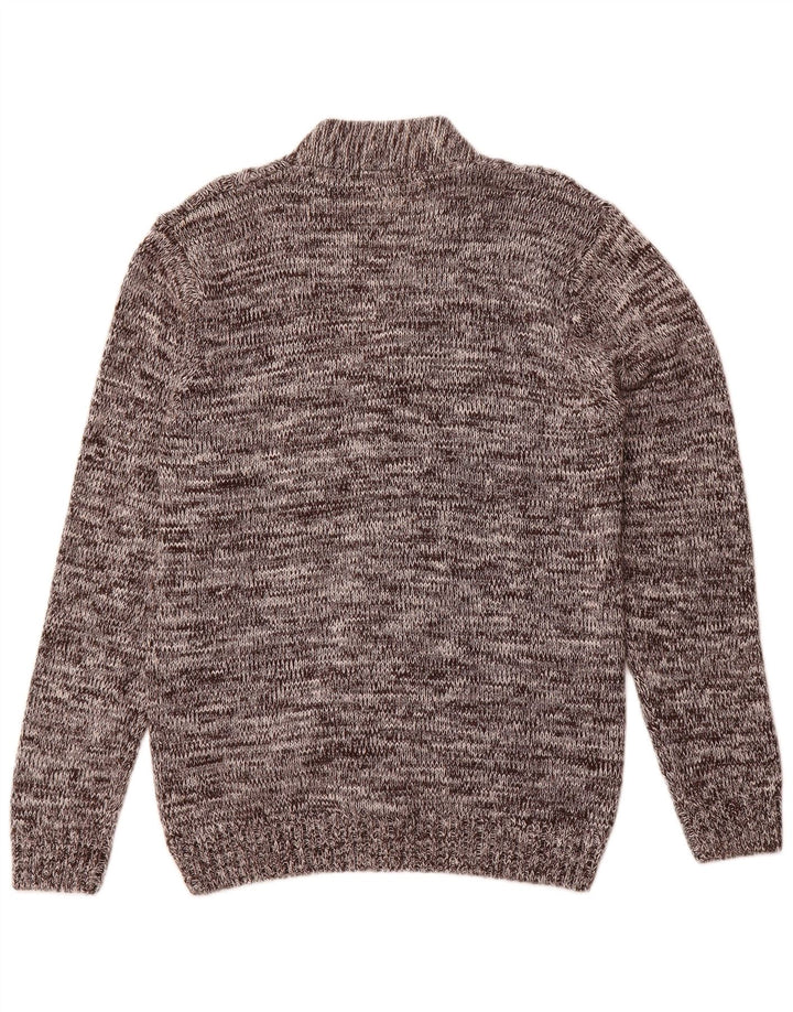 Cardigan vintage pentru bărbați, bumbac cu pete maro mari