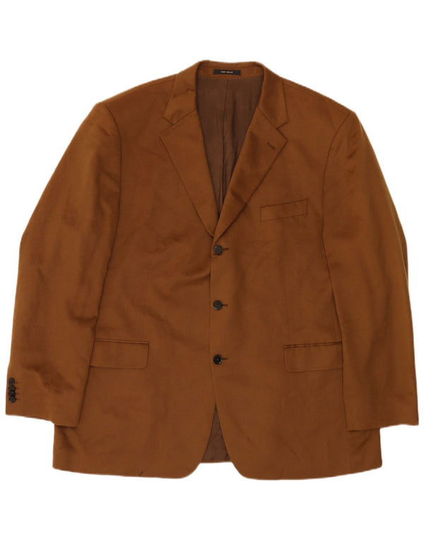 Jachetă VAN GRAAF pentru bărbați cu 3 nasturi, UK 42 XL, maro, cașmir