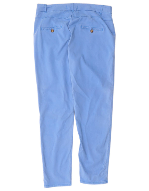 Pantaloni chino slim pentru femei Zara EU 38 Mici L28 L27 Albastru Lyocell