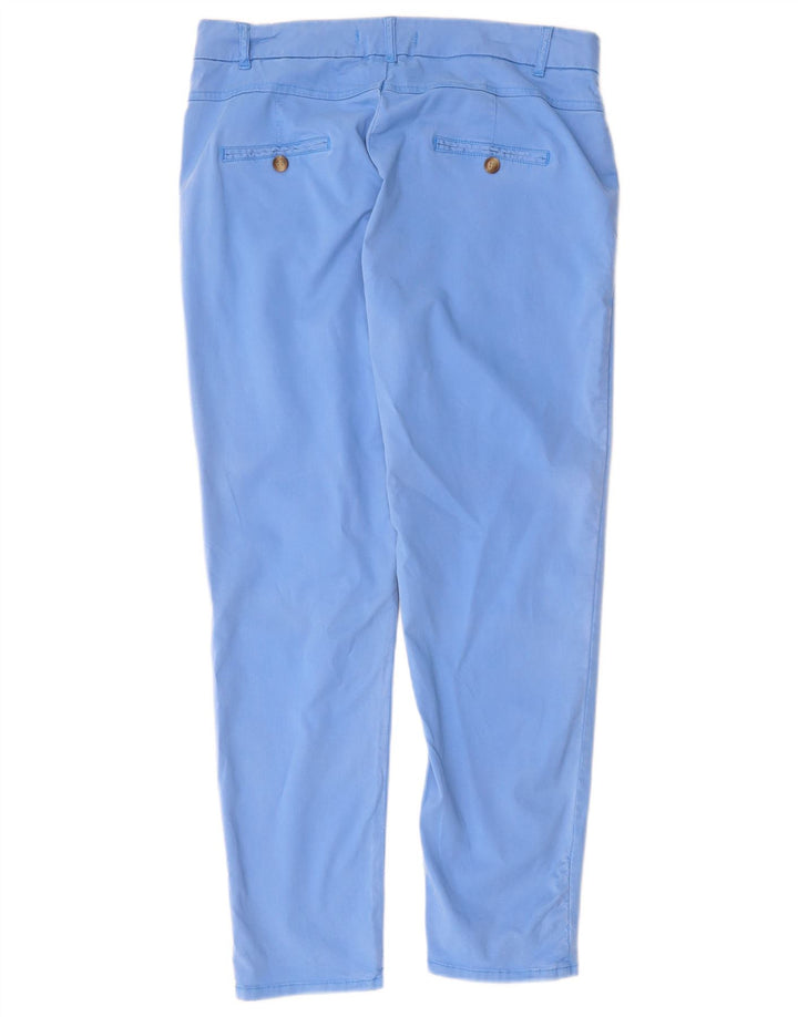 Pantaloni chino slim pentru femei Zara EU 38 Mici L28 L27 Albastru Lyocell