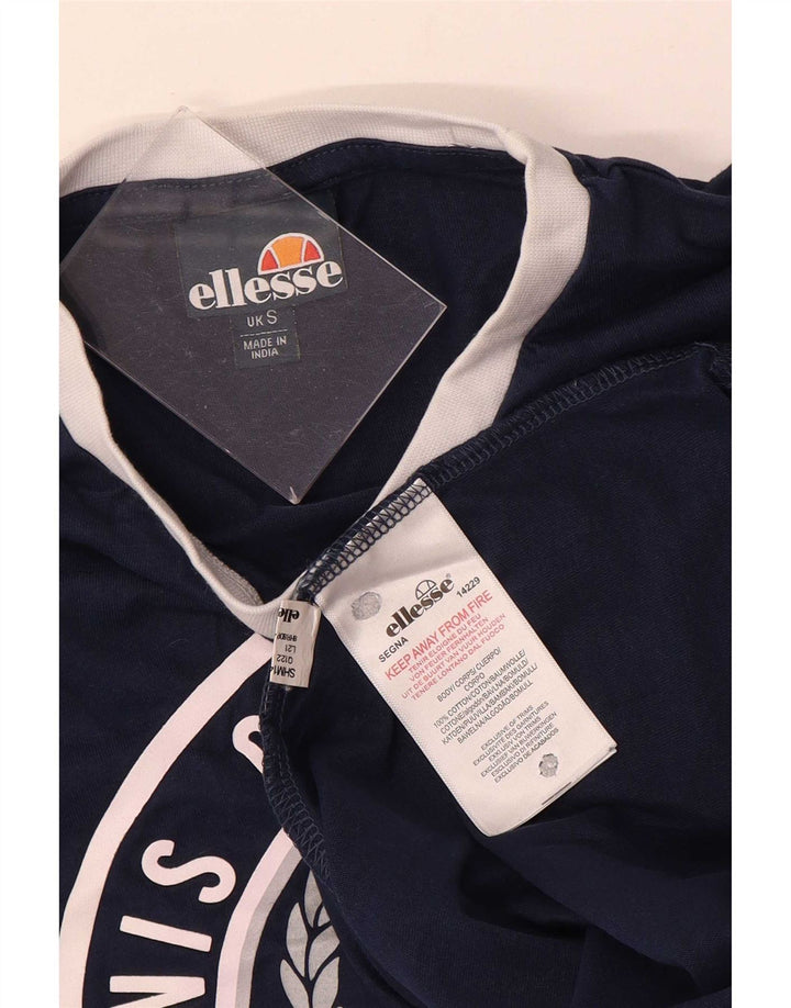 Tricou cu grafică obișnuită pentru bărbați Ellesse Top mic din bumbac bleumarin