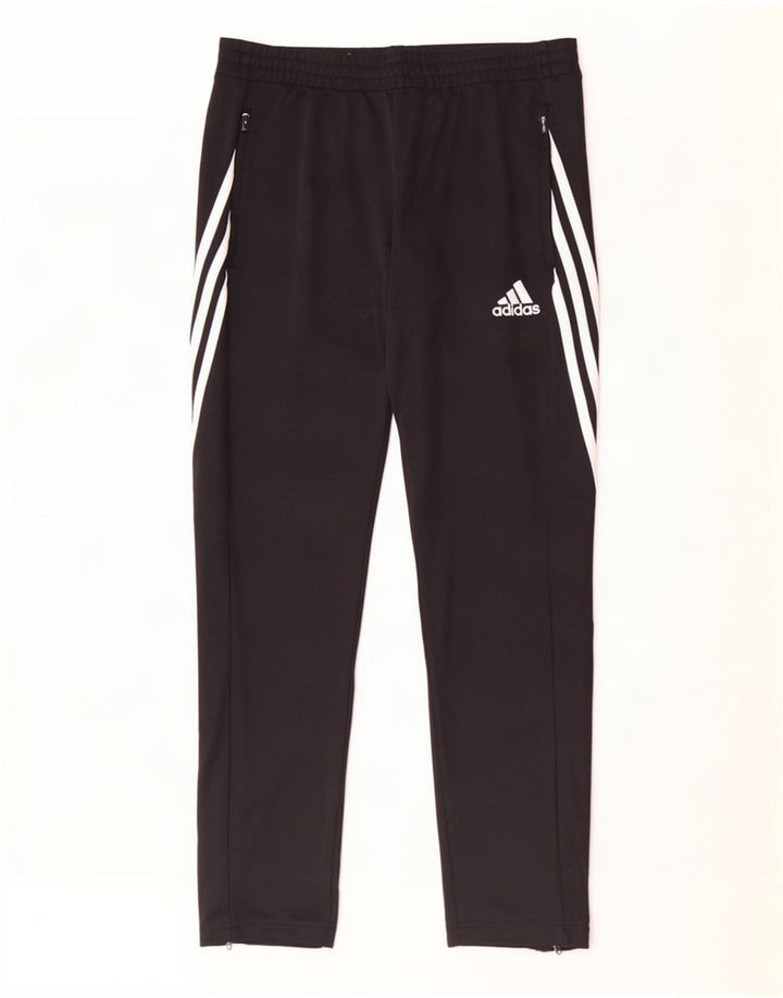 Pantaloni de trening Adidas Climalite pentru bărbați, poliester mediu negru