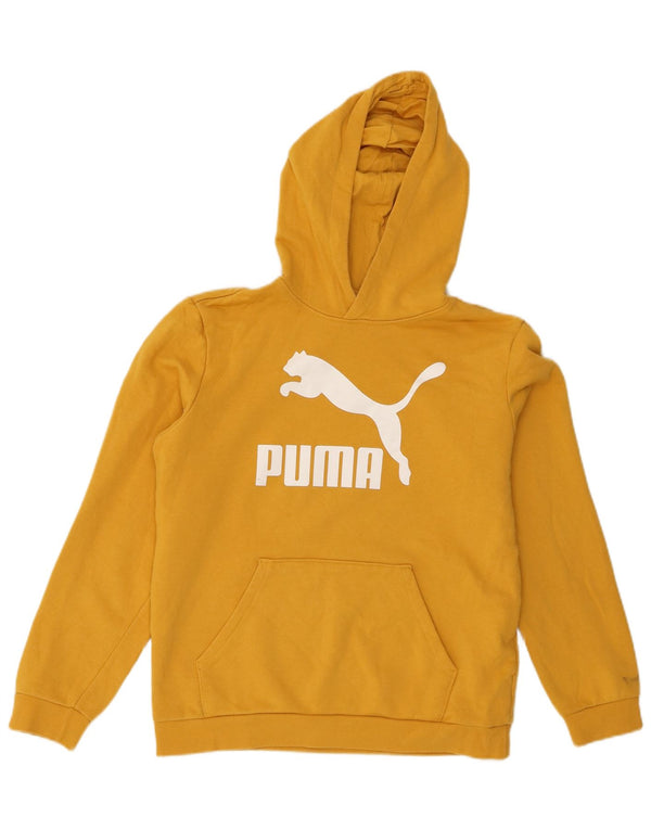 Pulover Puma Fete Graphic Hoodie 15-16 Ani XL Bumbac Galben