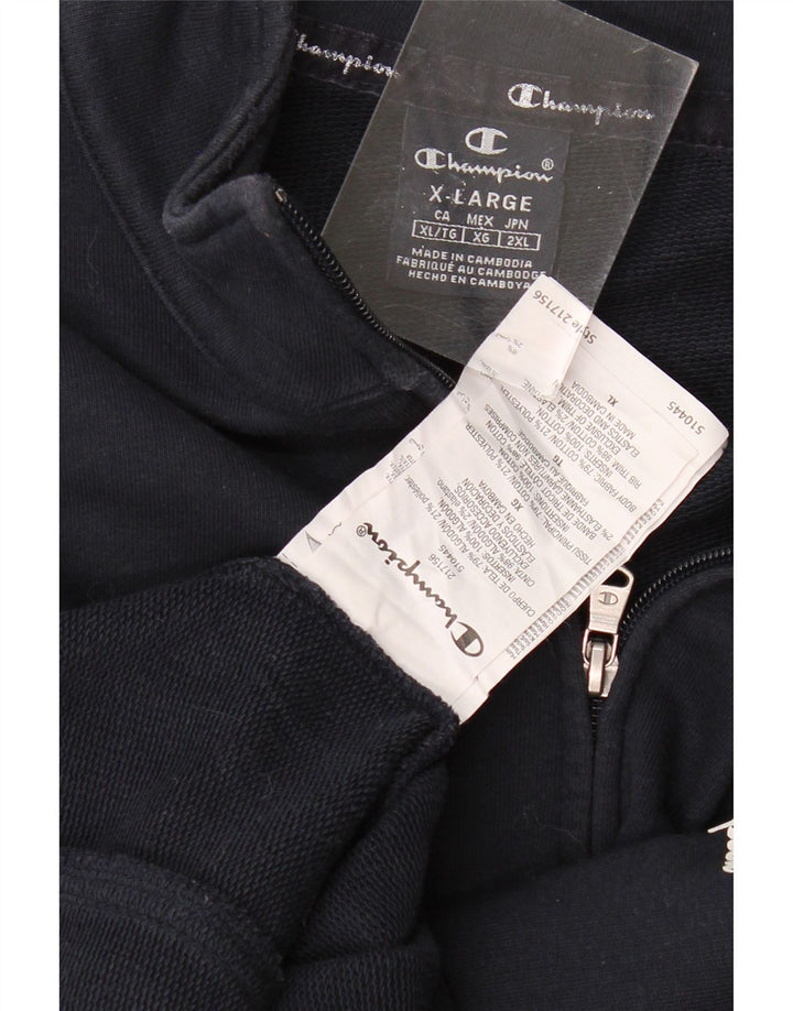 Jachetă de trening pentru bărbați CHAMPION XL, bumbac, albastru bleumarin