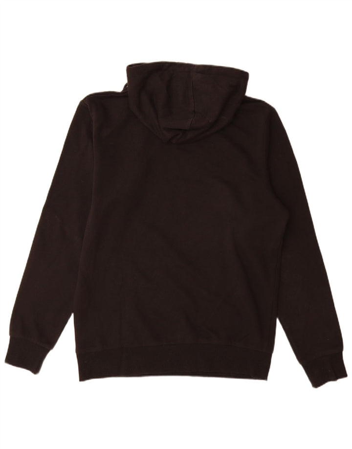 Jack & Jones Pulover cu glugă grafic pentru bărbați, bumbac mediu negru