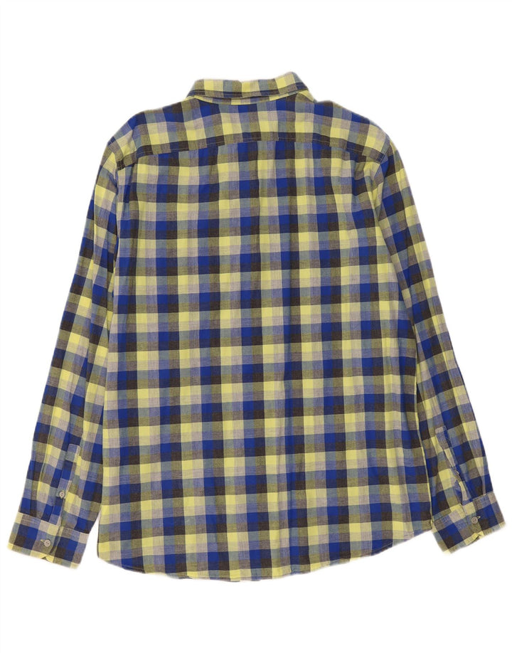Cămașă pentru bărbați Gap Slim Fit XL, bumbac cu carouri multicolore