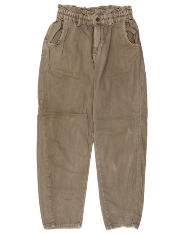 Blugi conici pentru femei Zara EU 38 Mici L28 L25 Bej