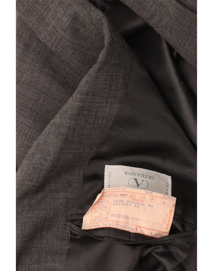Jachetă pentru bărbați Valentino cu 2 nasturi UK 42 XL Lână virgină gri