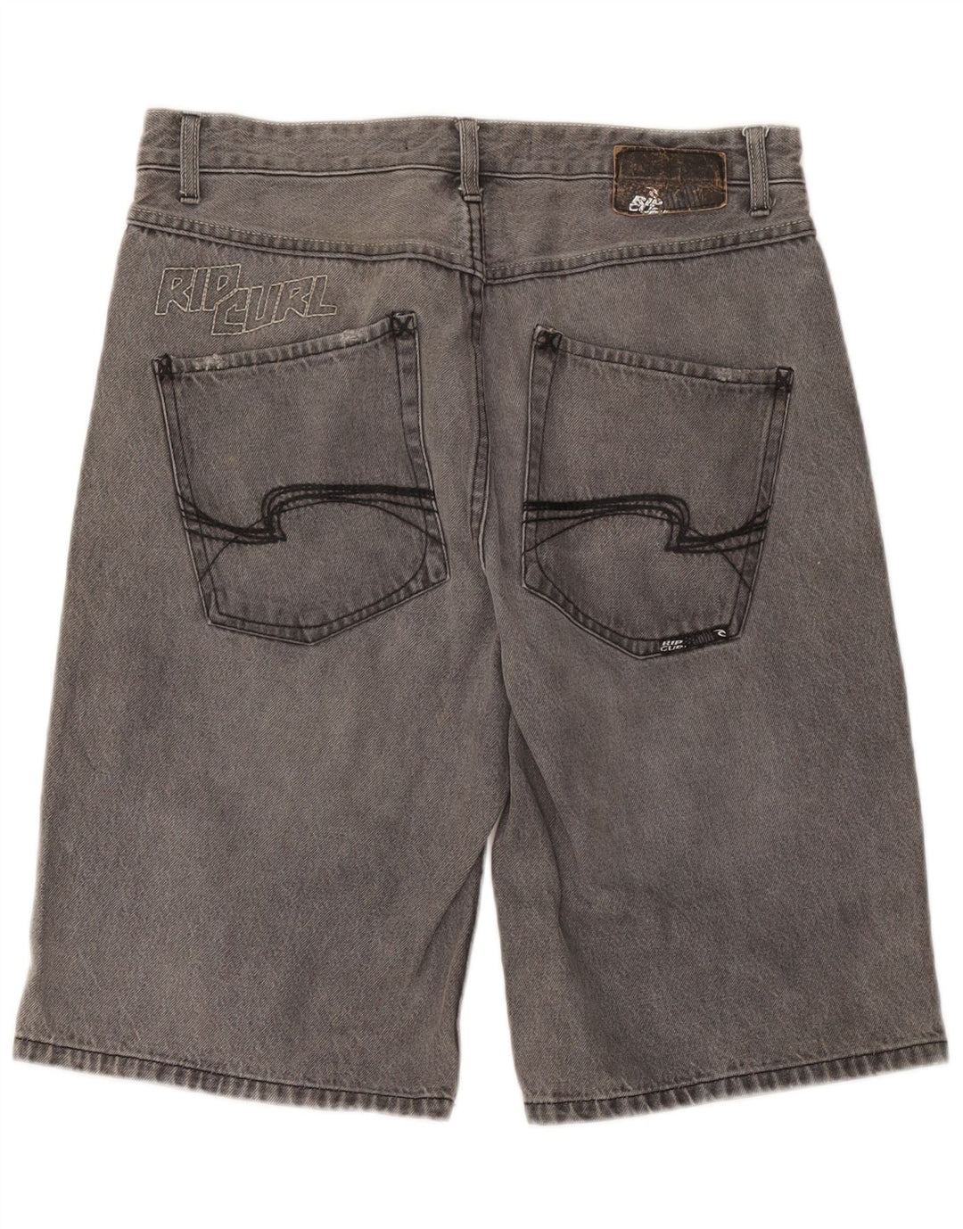 Pantaloni scurți din denim grafic pentru bărbați Rip Curl W36, bumbac gri mare