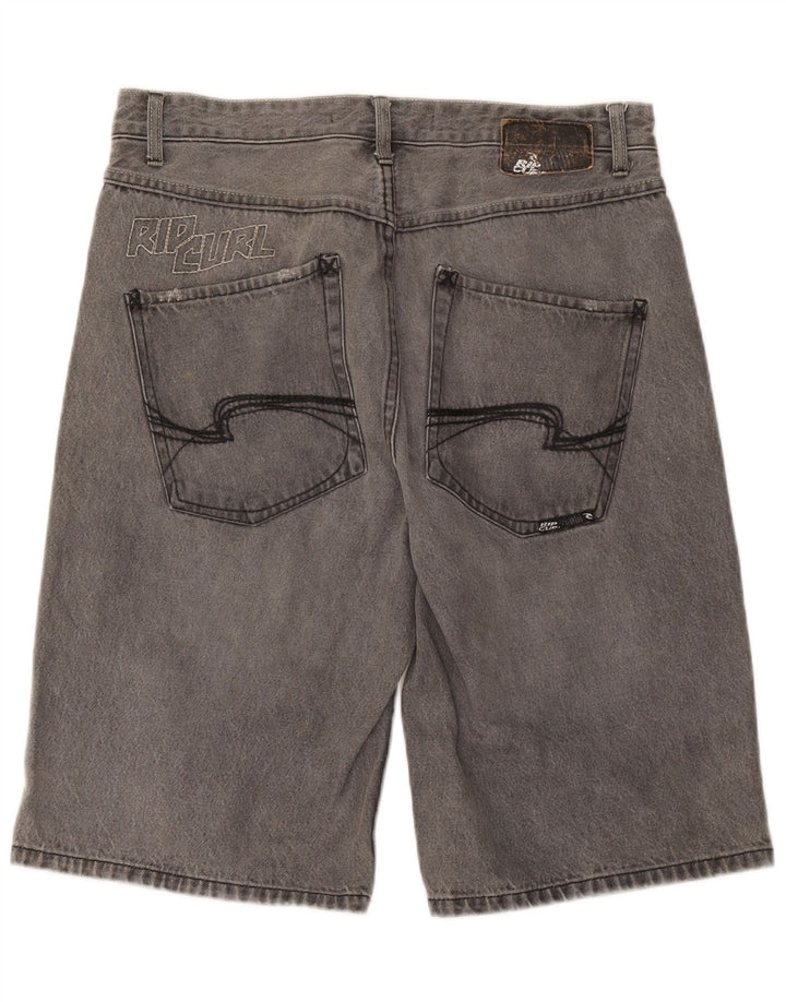 Pantaloni scurți din denim grafic pentru bărbați Rip Curl W36, bumbac gri mare