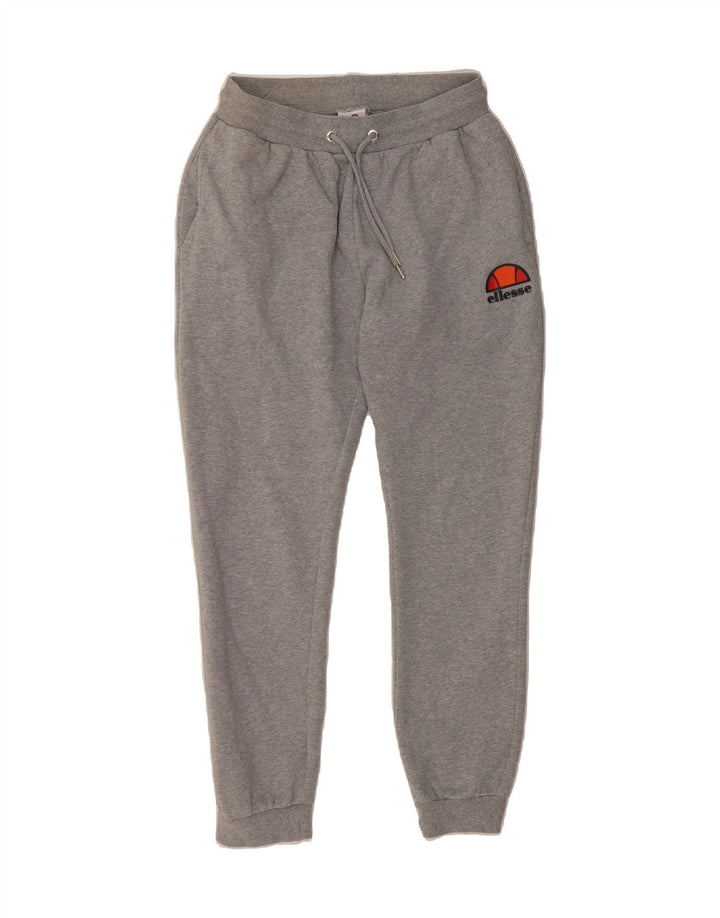 ELLESSE Womens Tracksuit Trousers Joggers UK 12 Medium Grey Cotton Vintage Ellesse and Second-Hand Ellesse from Messina Hembry 