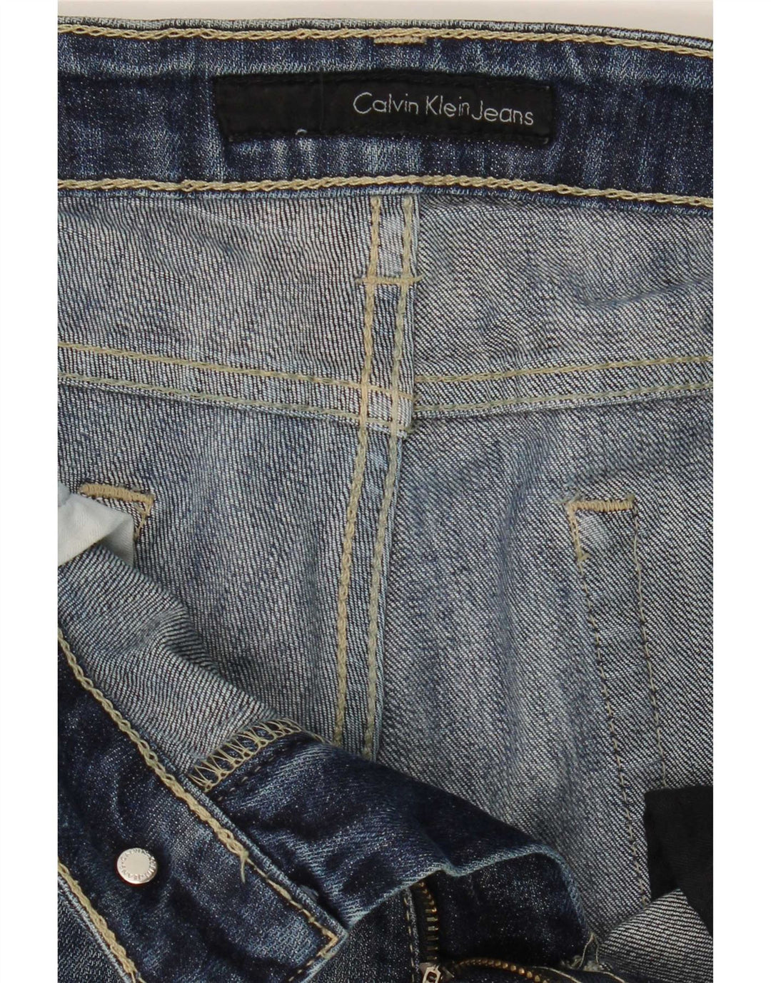 Blugi drepti pentru bărbați Calvin Klein W34 L31 bleumarin