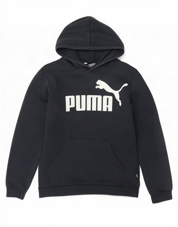 Pulover Puma pentru băieți, cu grafică, 13-14 ani, bumbac negru