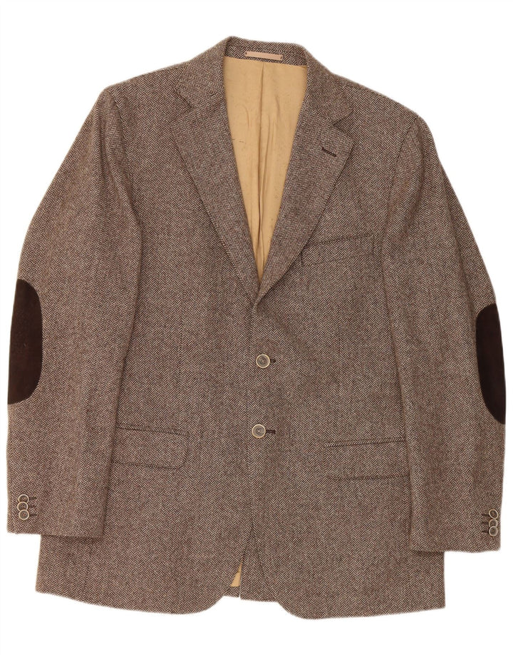 Blazer Massimo Dutti pentru bărbați, cu 2 nasturi, EU 52, mare, maro, oase