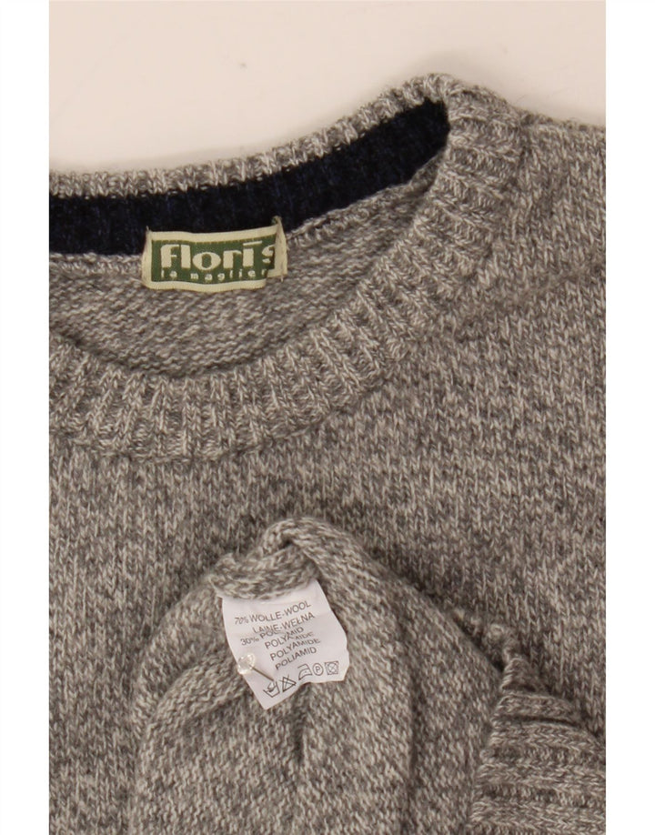 Vestă Vintage pentru bărbați Tank Top Lână Gri mediu