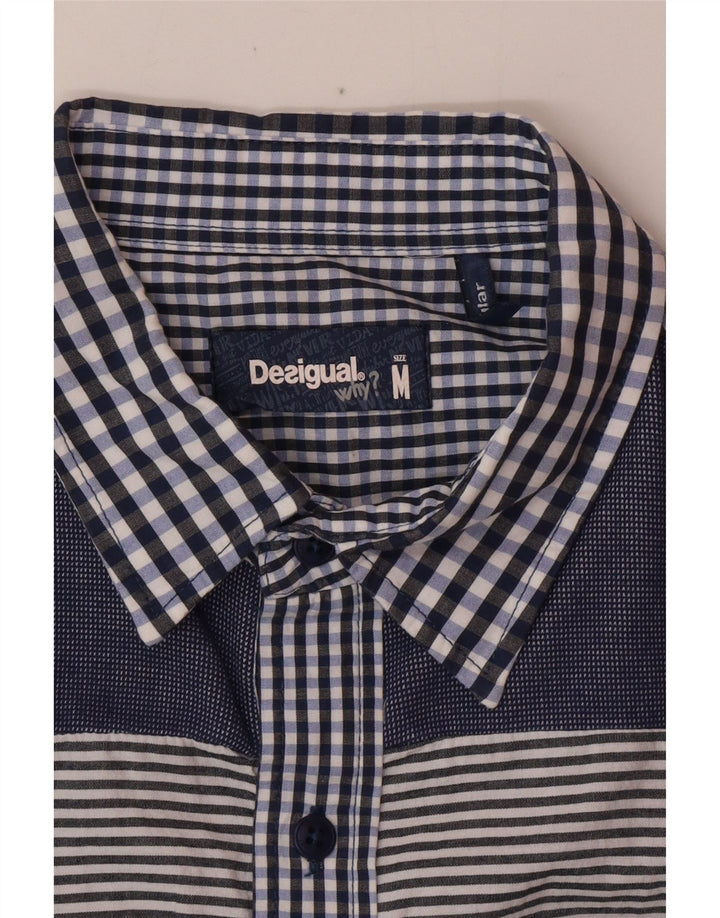 Cămașă DESIGUAL pentru femei UK 14 Medium Blue Gingham