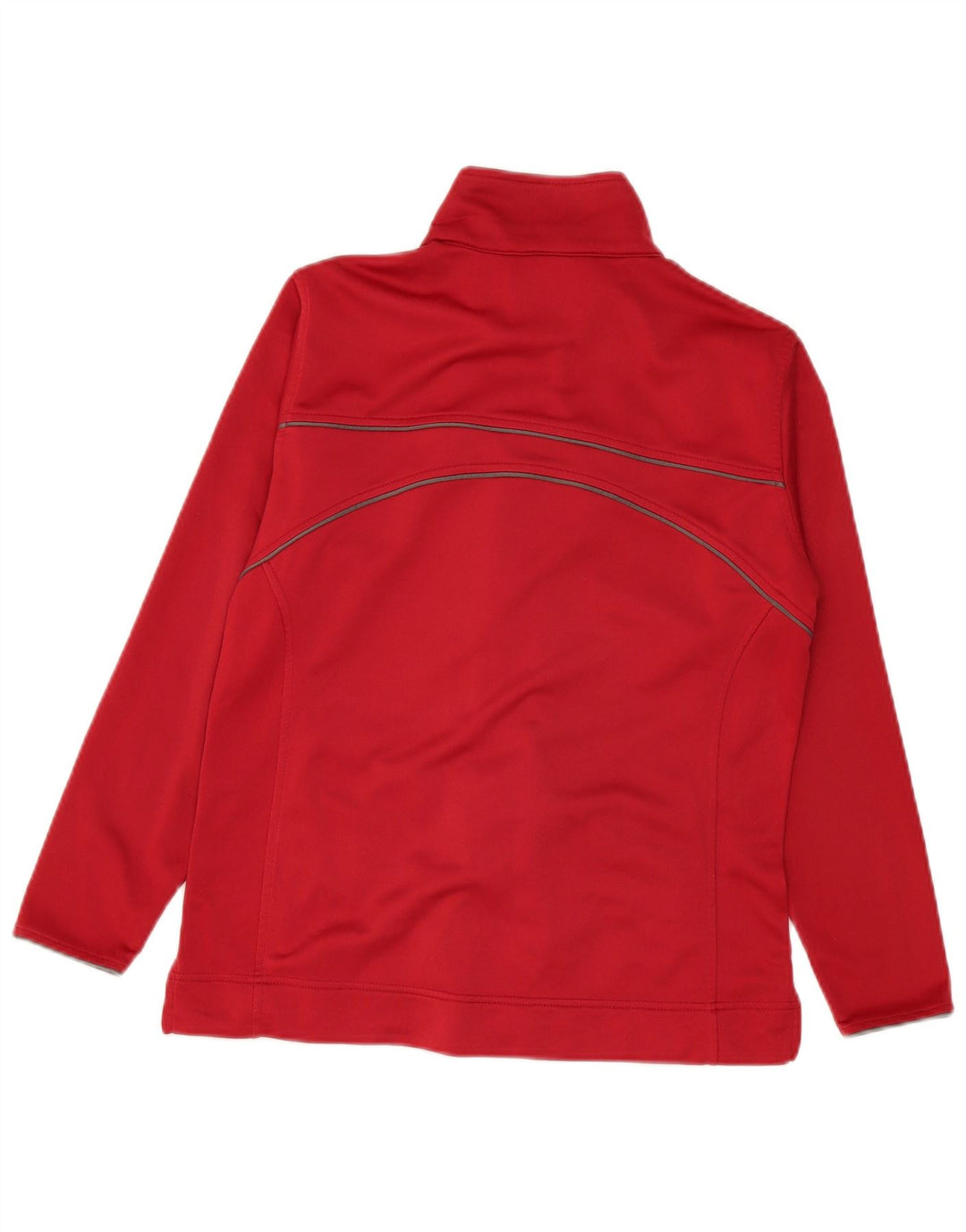 Jachetă de top pentru trening Asics pentru femei, cu formă regulată, UK 16, poliester roșu mare