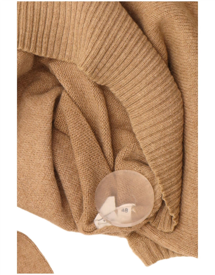 Pulover Vintage pentru bărbați cu decolteu în V IT 48 Medium Beige Lână