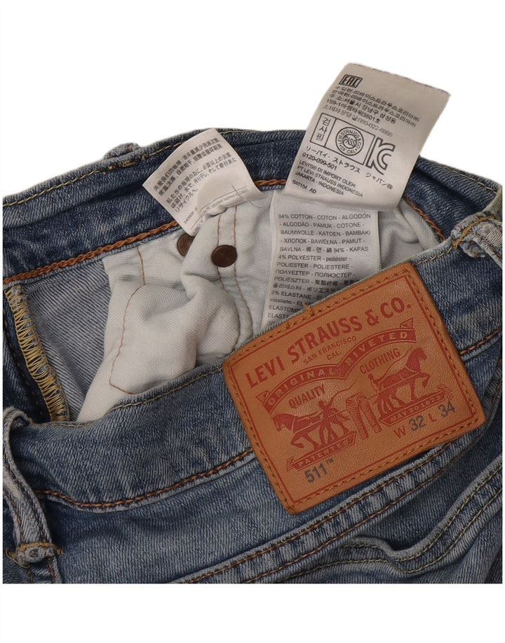 Blugi Levi's 511 Slim pentru bărbați W32 L31 Bumbac albastru