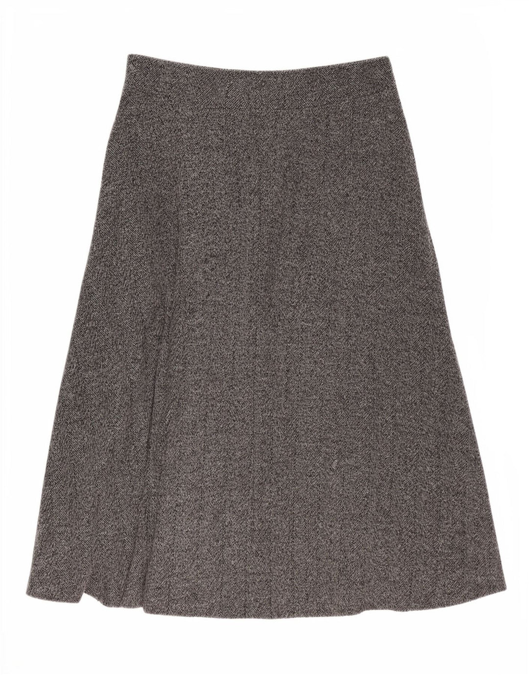 Fusta Midi A-Line pentru femei Zara, mare W32, gri Herringbone