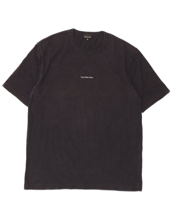 Tricou pentru femei Calvin Klein Jeans Top UK 18 XL Bumbac negru