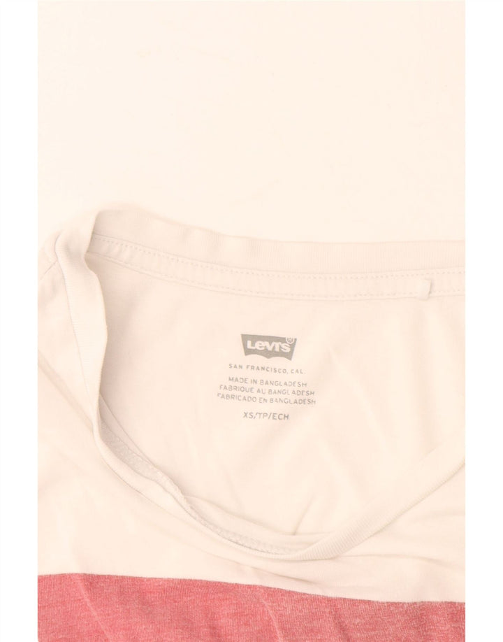 Tricou grafic LEVI'S Top UK 6 XS Bumbac alb