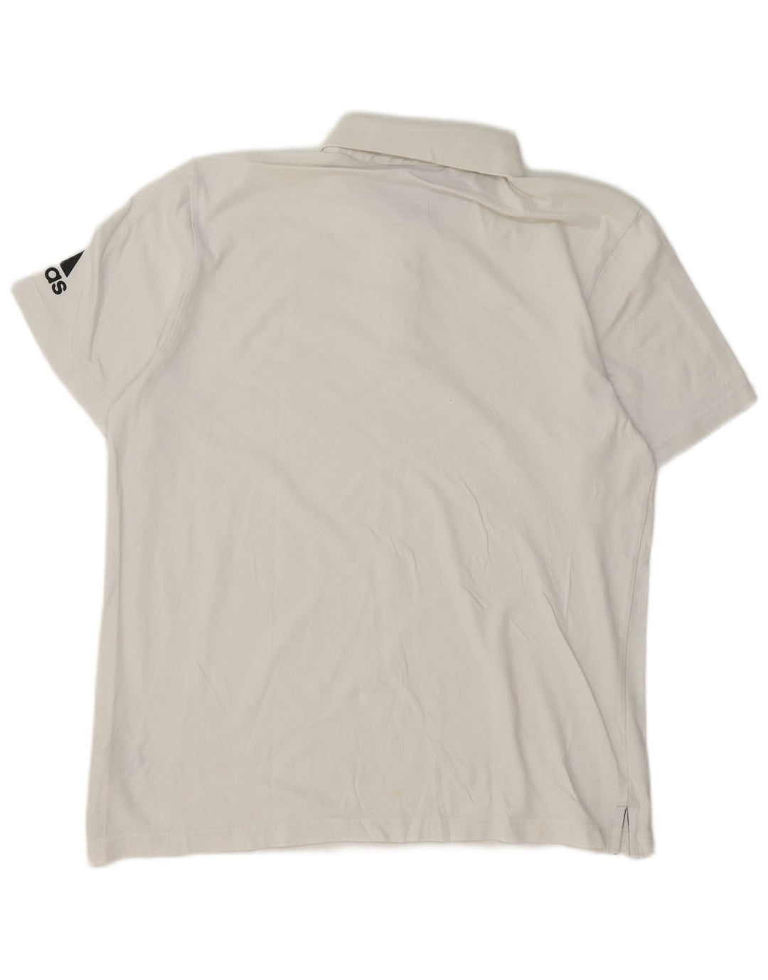 Tricou polo pentru bărbați Adidas, mare, alb, bumbac