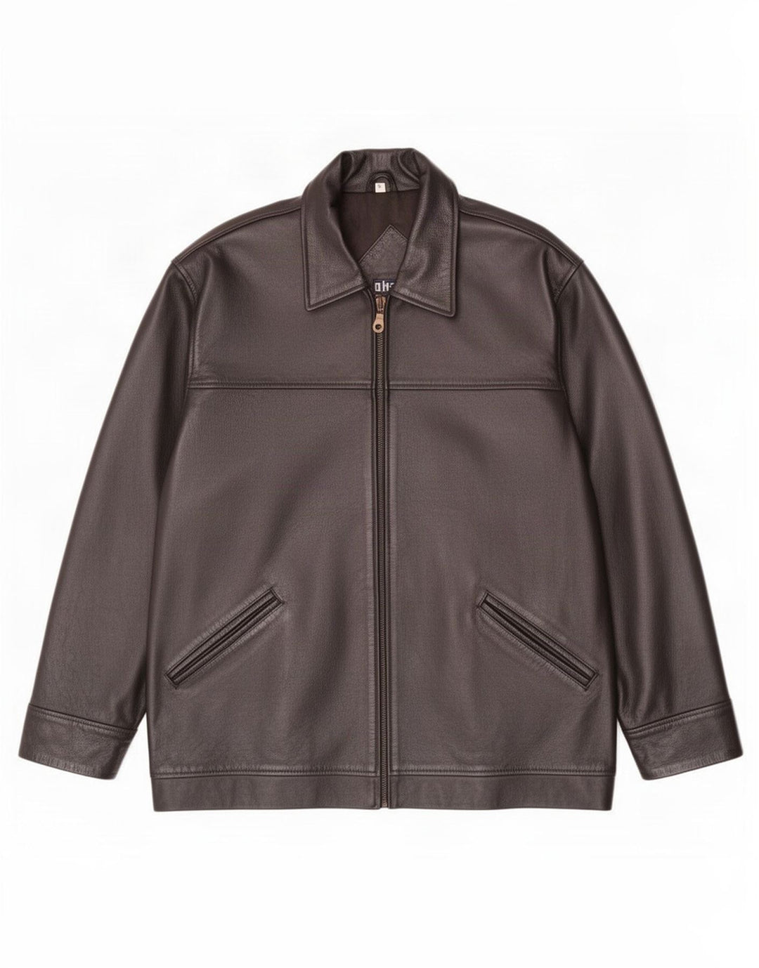 Jachetă din piele pentru bărbați Akaso UK 38 Medium Black