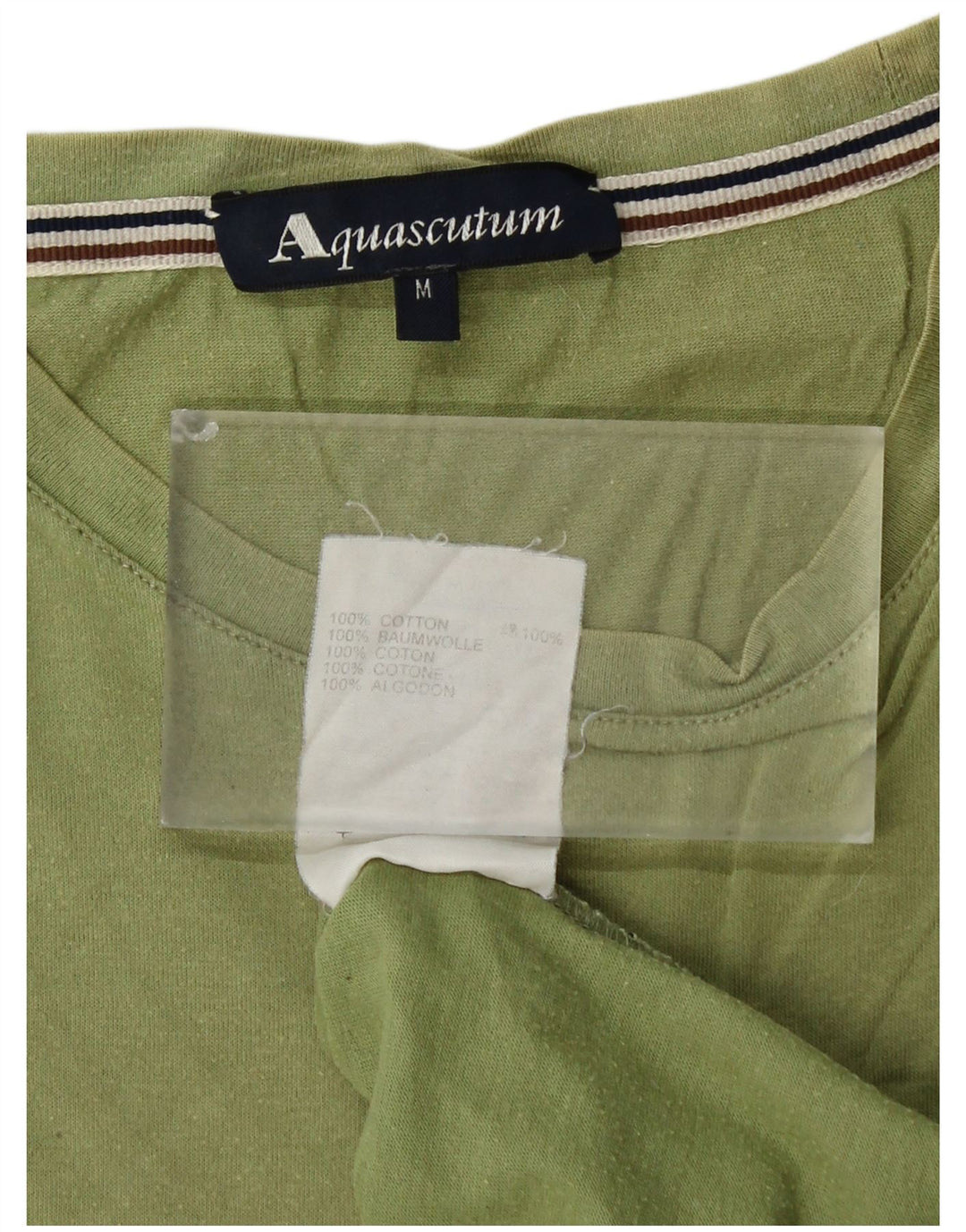 AQUASCUTUM Tricou pentru femei Top UK 14 Bumbac verde mediu